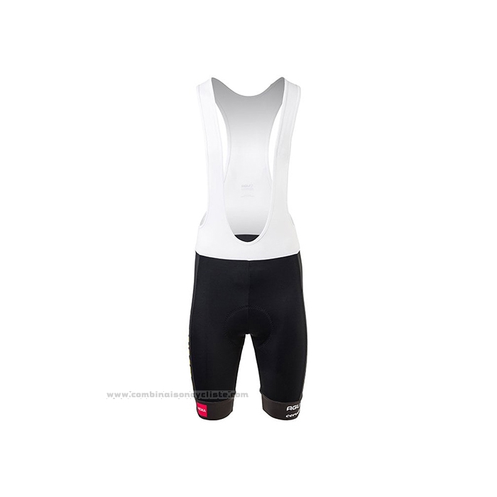 2021 Maillot Cyclisme Jumbo Visma Noir Jaune Manches Courtes et Cuissard